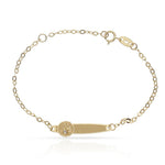 PULSERA ORO 18KL OSO CIRCONITA - Peso: 0.90 gr 