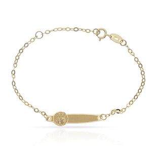 PULSERA ORO 18KL OSO CIRCONITA - Peso: 0.90 gr 