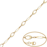 PULSERA ORO 18KL OVAL - Peso: 2.75 gr 