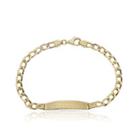 PULSERA ORO 18KL OVAL PLACA - Peso: 5.20 gr 