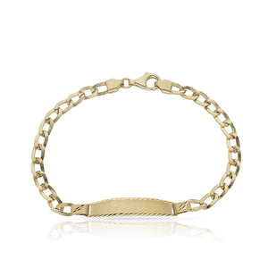 PULSERA ORO 18KL OVAL PLACA - Peso: 5.20 gr 