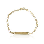 PULSERA ORO 18KL OVAL PLANO PLACA - Peso: 2.80 gr 