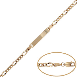 PULSERA ORO 18KL PLACA 3x1 - 4MM - Peso: 4.30 gr 