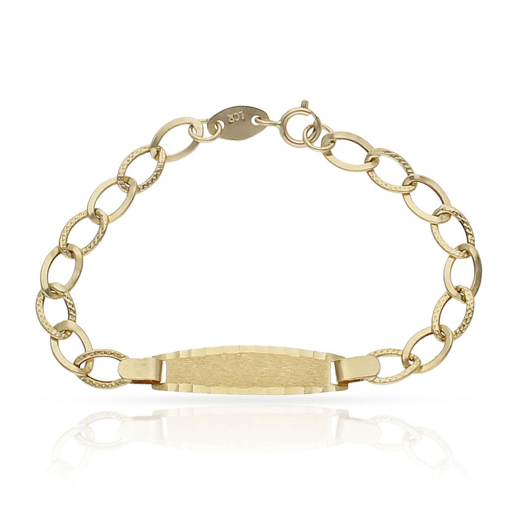 PULSERA ORO 18KL PLACA - Peso: 1.60 gr 