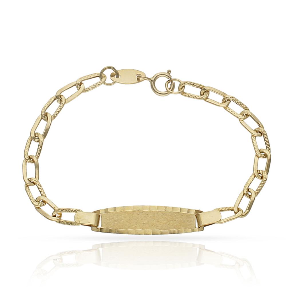 PULSERA ORO 18KL PLACA - Peso: 1.60 gr 