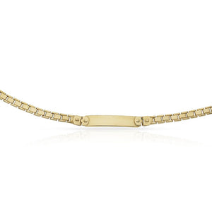 PULSERA ORO 18KL PLACA - Peso: 10.40 gr 