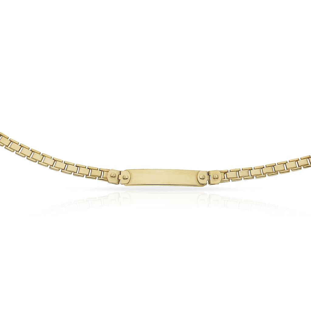 PULSERA ORO 18KL PLACA - Peso: 11.05 gr 