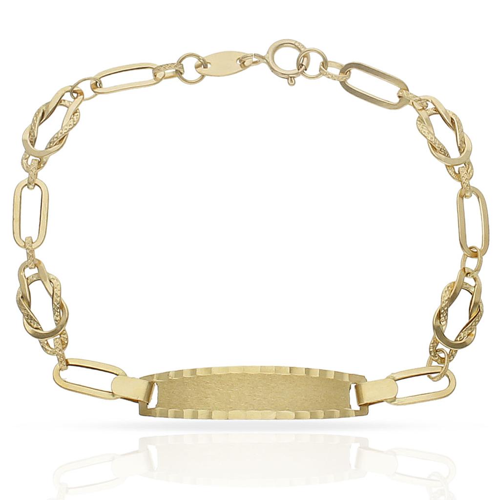 PULSERA ORO 18KL PLACA - Peso: 2.55 gr 