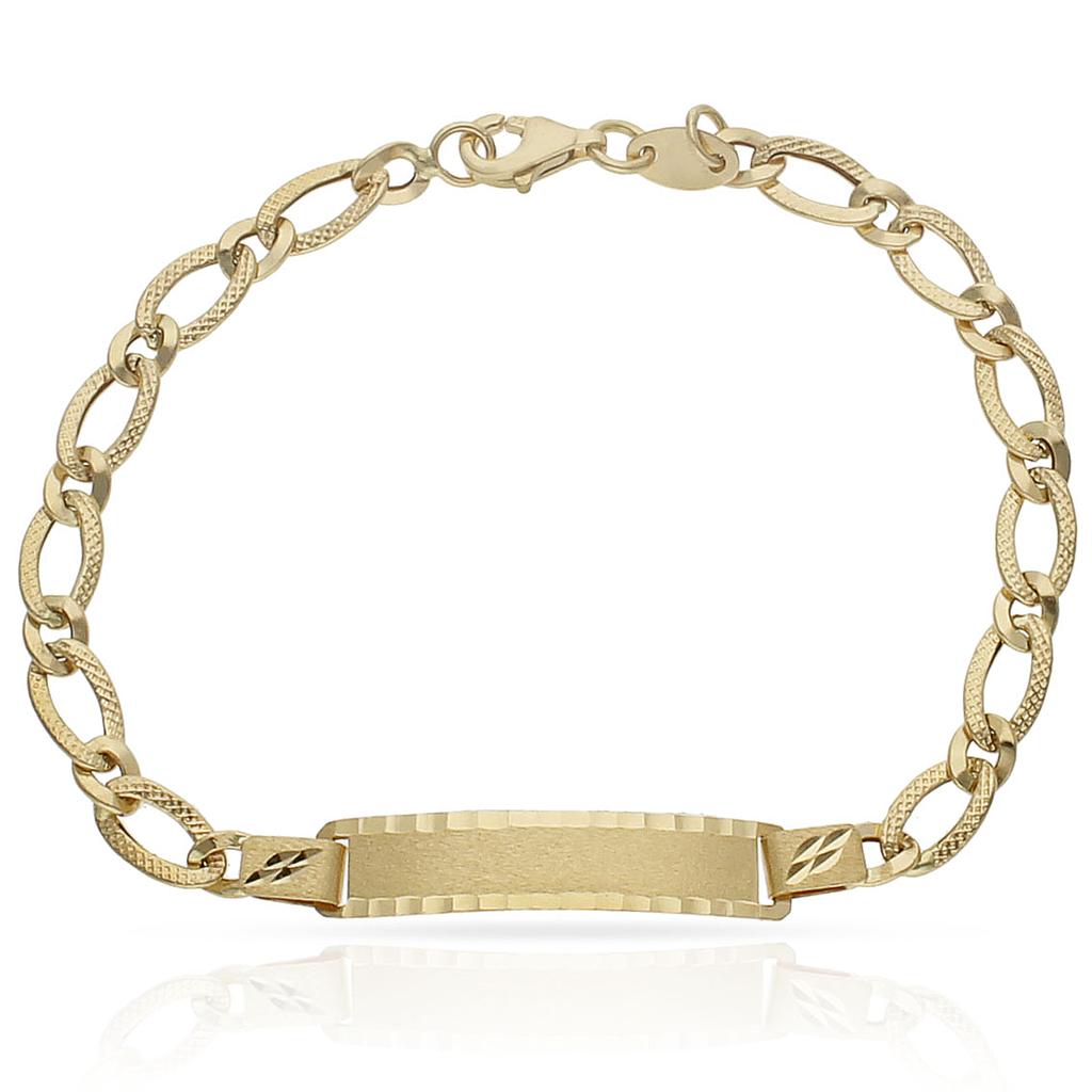 PULSERA ORO 18KL PLACA - Peso: 3.90 gr 
