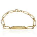 PULSERA ORO 18KL PLACA - Peso: 5.25 gr 
