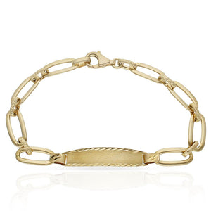 PULSERA ORO 18KL PLACA - Peso: 5.25 gr 