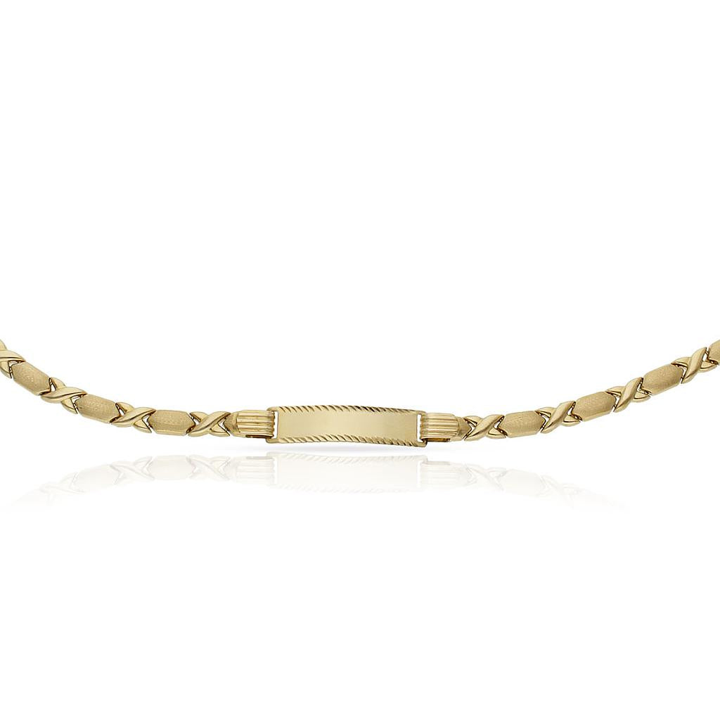 PULSERA ORO 18KL PLACA - Peso: 5.80 gr 