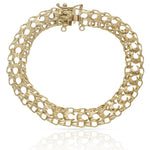 PULSERA ORO 18KL PRINCESA - 10MM - Peso: 12.40 gr 