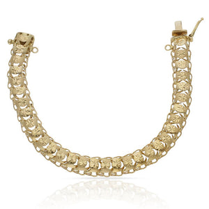 PULSERA ORO 18KL PRINCESA - 10MM - Peso: 14.60 gr 