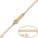 PULSERA ORO 18KL RELOJ - 13CM - Peso: 1.35 gr 