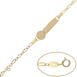 PULSERA ORO 18KL RELOJ 1X1 - 13 CM - Peso: 1.40 gr 