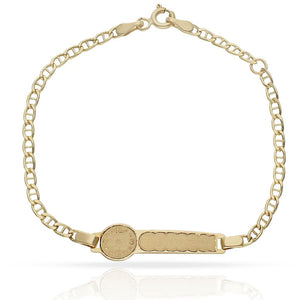 PULSERA ORO 18KL RELOJ ANCLA - Peso: 2.25 gr 