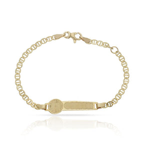 PULSERA ORO 18KL RELOJ ANCLA TALLADA - Peso: 2.30 gr 