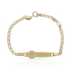 PULSERA ORO 18KL RELOJ CIRCONITA - Peso: 1.60 gr 
