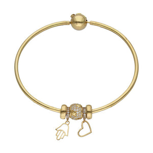 PULSERA ORO 18KL RIGIDA - MANO DE FATIMA