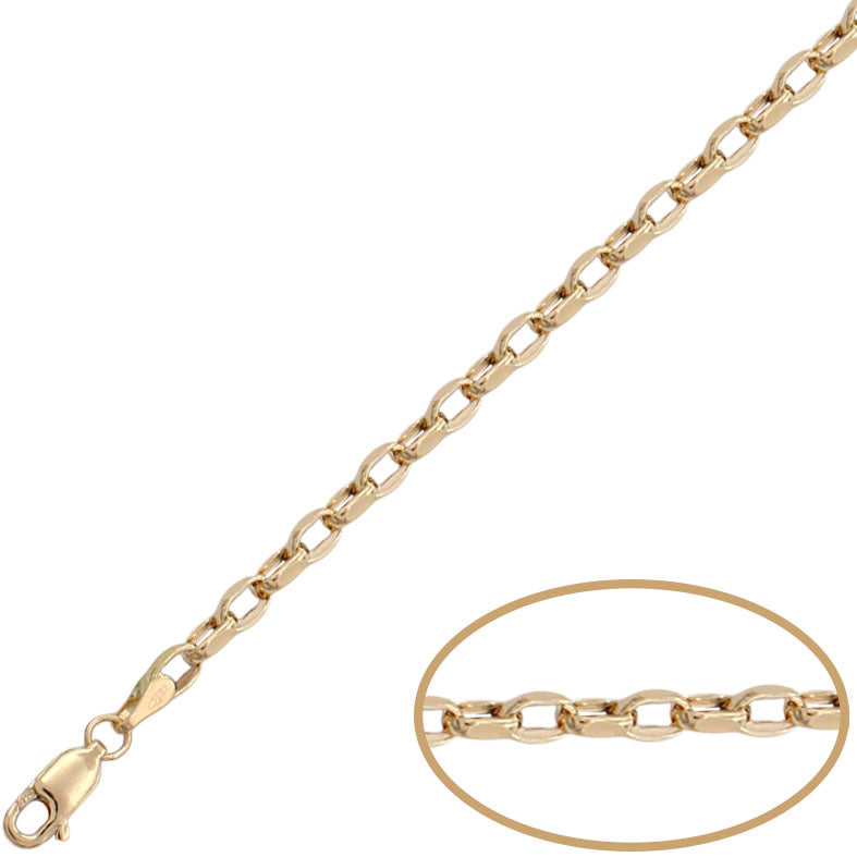 PULSERA ORO 18KL ROLOT ALARGADO - 3.50MM - Peso: 2.70 gr 