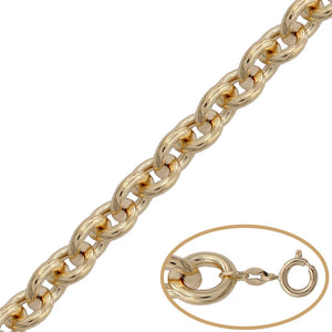 PULSERA ORO 18KL ROLOT HUECA - 12MM - Peso: 9.90 gr 