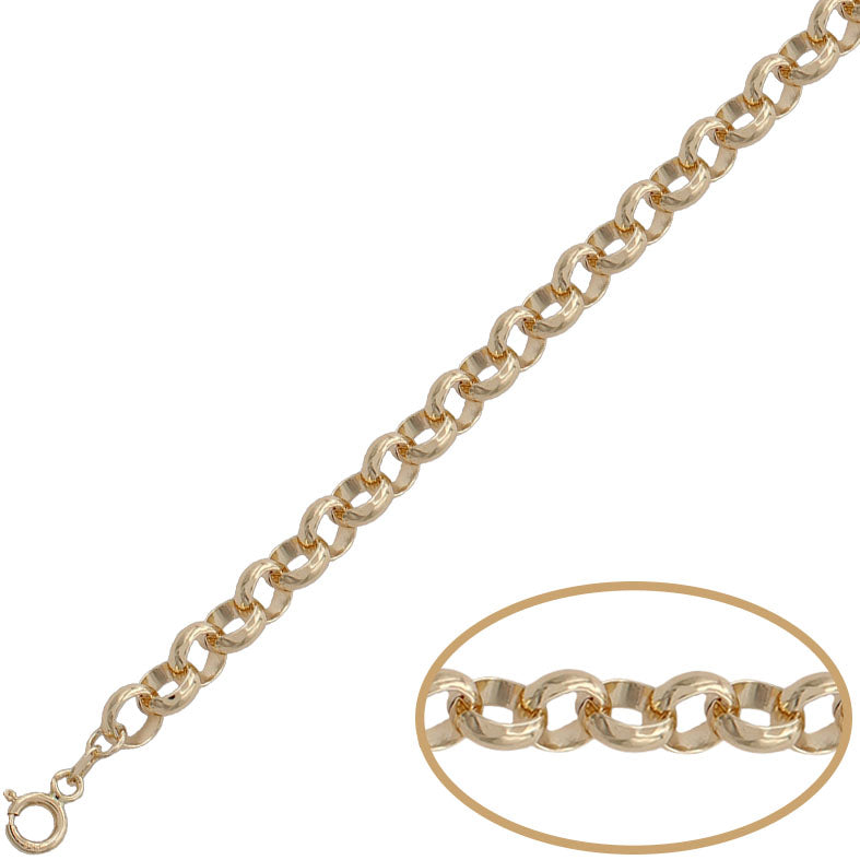 PULSERA ORO 18KL ROLOT HUECA - 7MM - Peso: 5.05 gr 