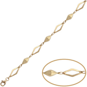 PULSERA ORO 18KL ROMBOS - Peso: 3.75 gr 