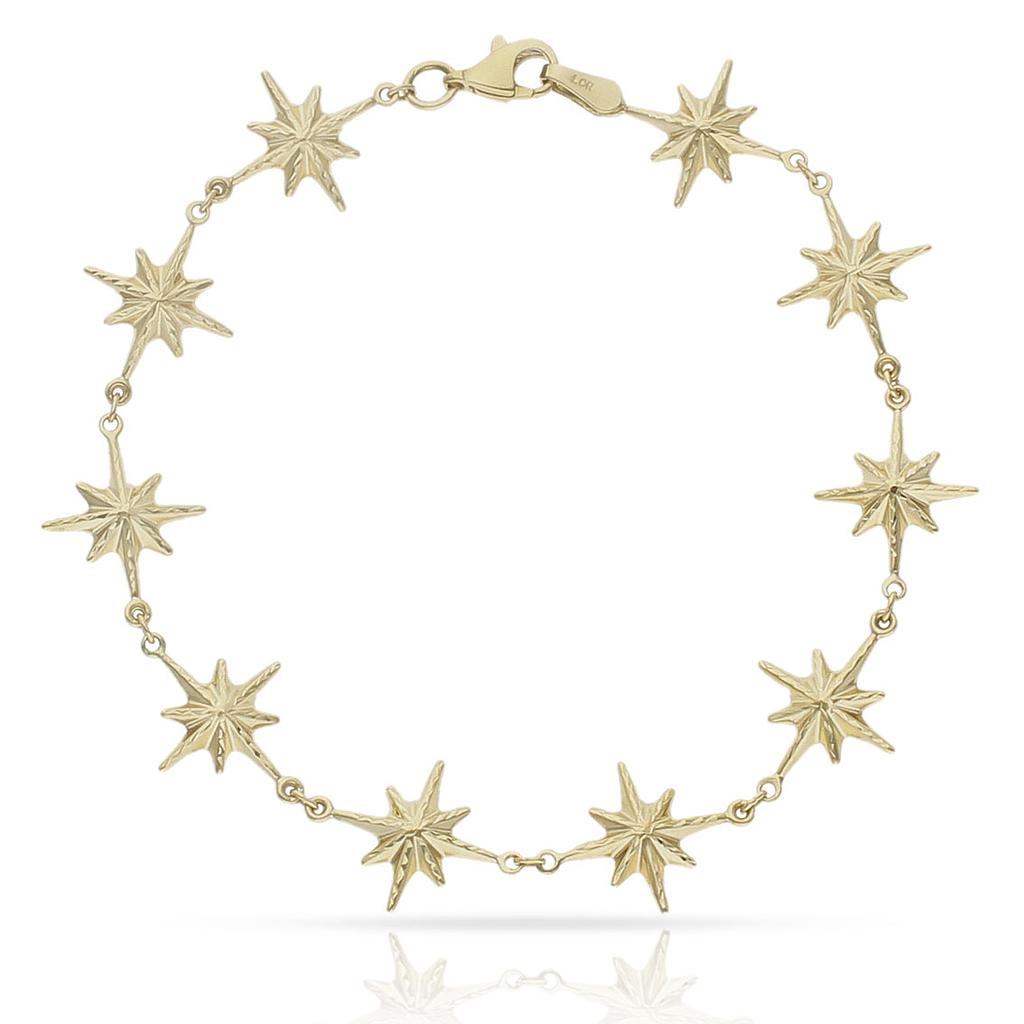 PULSERA ORO 18KL ROSA DE LOS VIENTOS - 12MM - Peso: 4.40 gr 