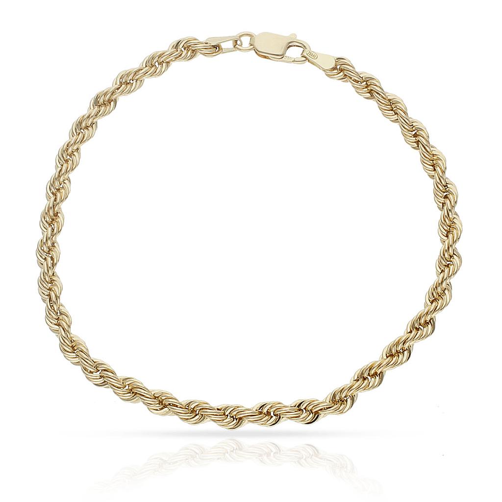 PULSERA ORO 18KL SALOMONICA - 3.80 MM - Peso: 3.85 gr 