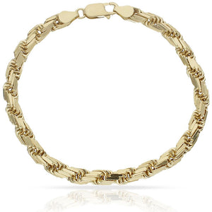 PULSERA ORO 18KL SALOMONICA TALLADA - 5.50MM - Peso: 13.10 gr 