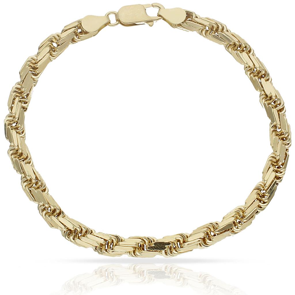 PULSERA ORO 18KL SALOMONICA TALLADA - 5.50MM - Peso: 13.20 gr 