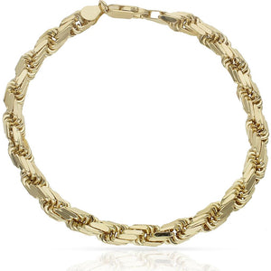 PULSERA ORO 18KL SALOMONICA TALLADA - 6MM - Peso: 15.75 gr 