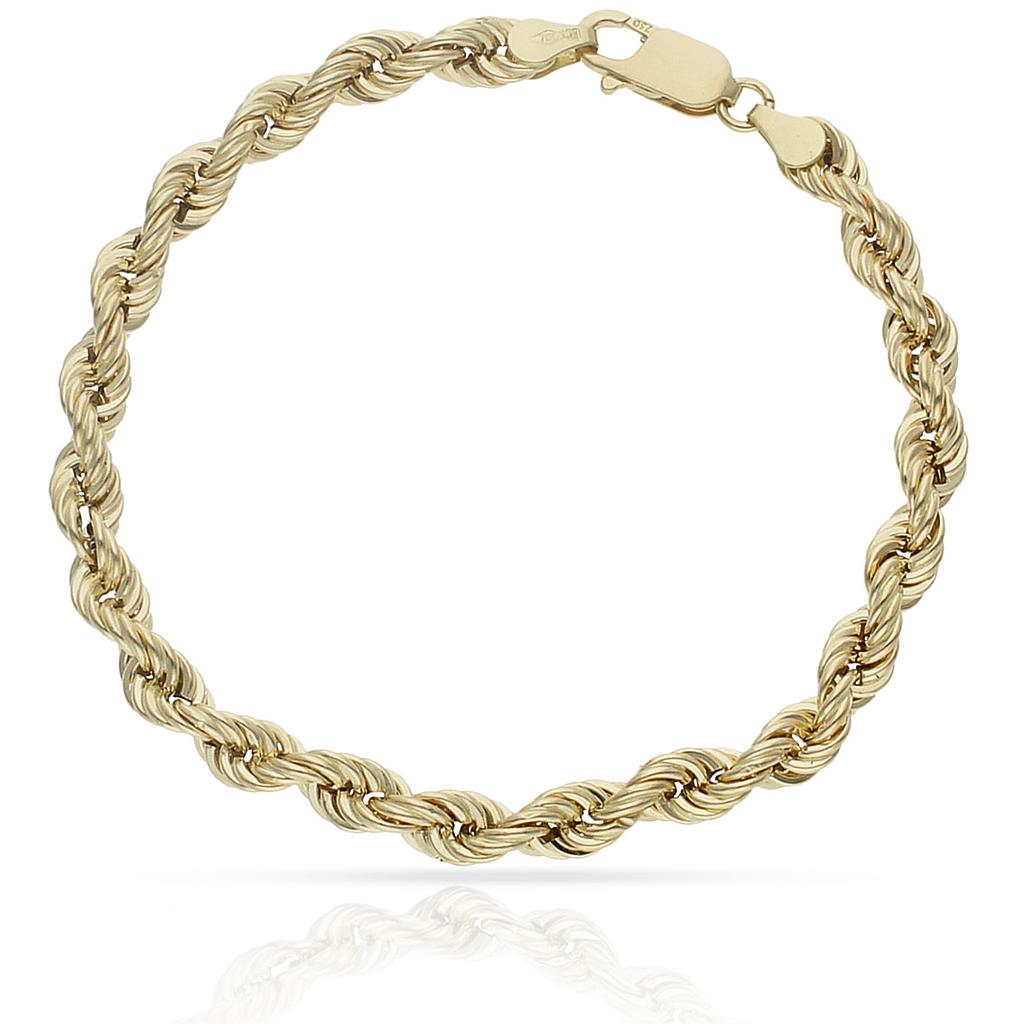 PULSERA ORO 18KL SALOMONICO - 5.5 MM - Peso: 6.50 gr 