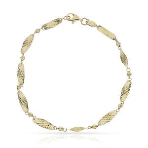 PULSERA ORO 18KL TALLADA - 4MM - Peso: 2.65 gr 