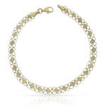 PULSERA ORO 18KL TALLADA - 5MM - Peso: 3.80 gr 