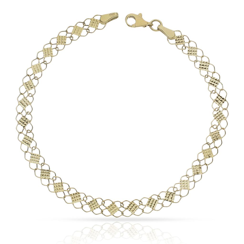 PULSERA ORO 18KL TALLADA - 5MM - Peso: 3.80 gr 