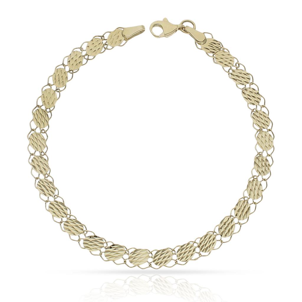 PULSERA ORO 18KL TALLADA - 5MM - Peso: 4.65 gr 