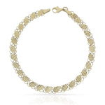 PULSERA ORO 18KL TALLADA - 5MM - Peso: 4.65 gr 