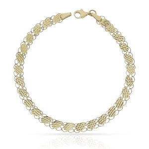 PULSERA ORO 18KL TALLADA - 5MM - Peso: 4.65 gr 