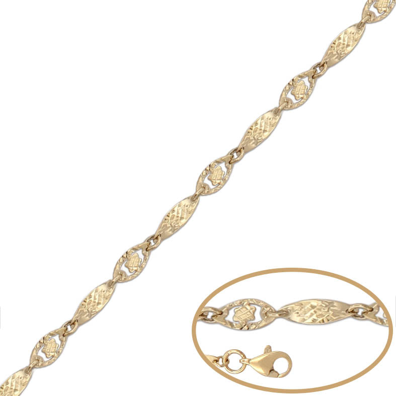 PULSERA ORO 18KL TALLADA - Peso: 2.85 gr 