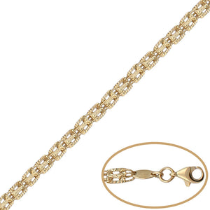 PULSERA ORO 18KL TALLADA - Peso: 4.15 gr 