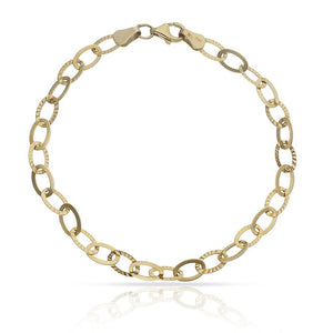 PULSERA ORO 18KL TALLADA - Peso: 4.15 gr 