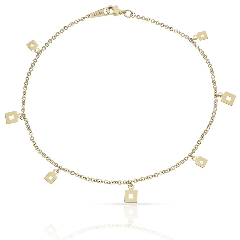 PULSERA ORO 18KL TOBILLERA - Peso: 3.50 gr 