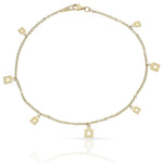 PULSERA ORO 18KL TOBILLERA - Peso: 3.50 gr 