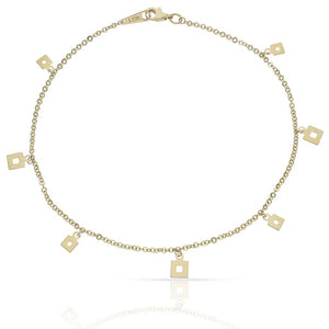 PULSERA ORO 18KL TOBILLERA - Peso: 3.50 gr 