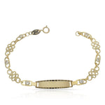 PULSERA ORO 18KL TROQUELADA CIRCONITAS - Peso: 2.90 gr 