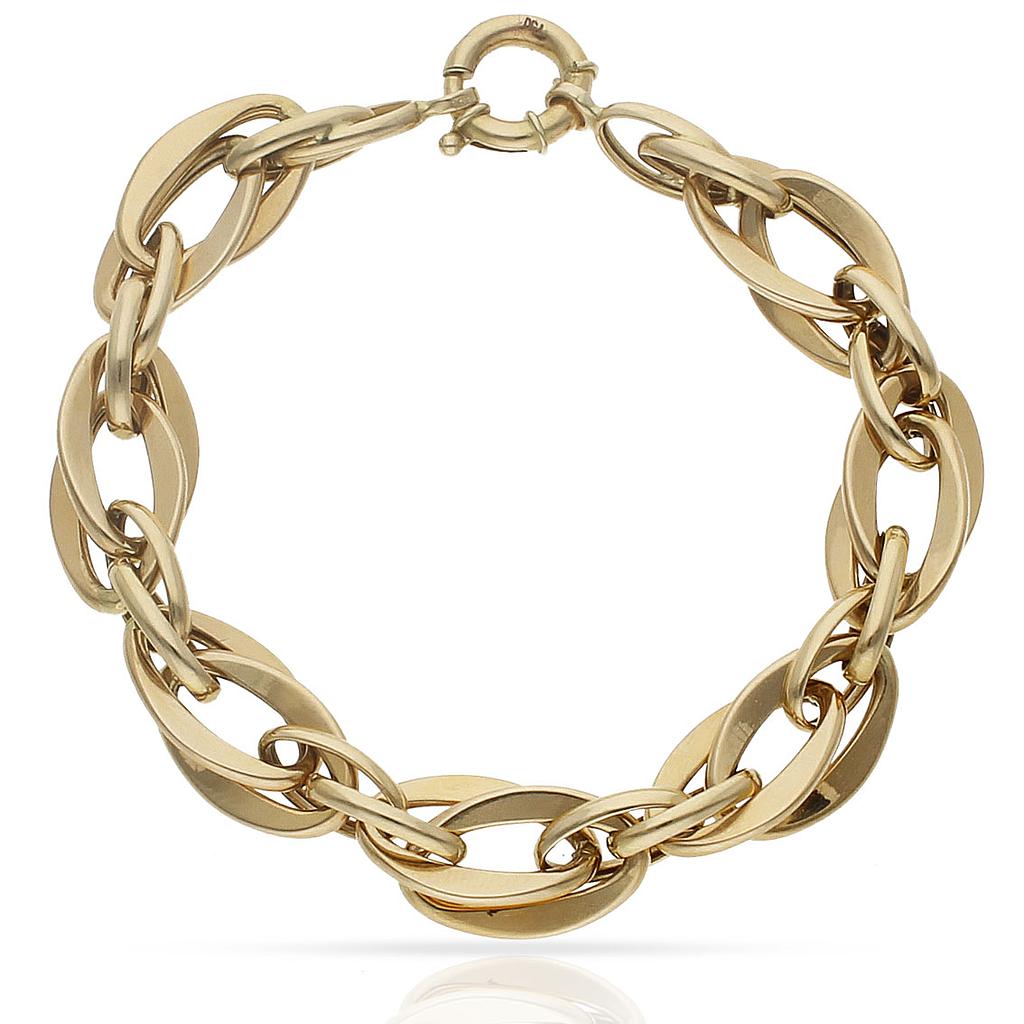 PULSERA ORO 18KL TROQUELADA - Peso: 11.85 gr 