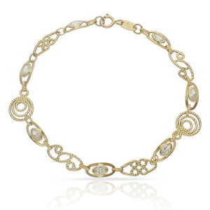 PULSERA ORO 18KL TROQUELADA - Peso: 3.00 gr 