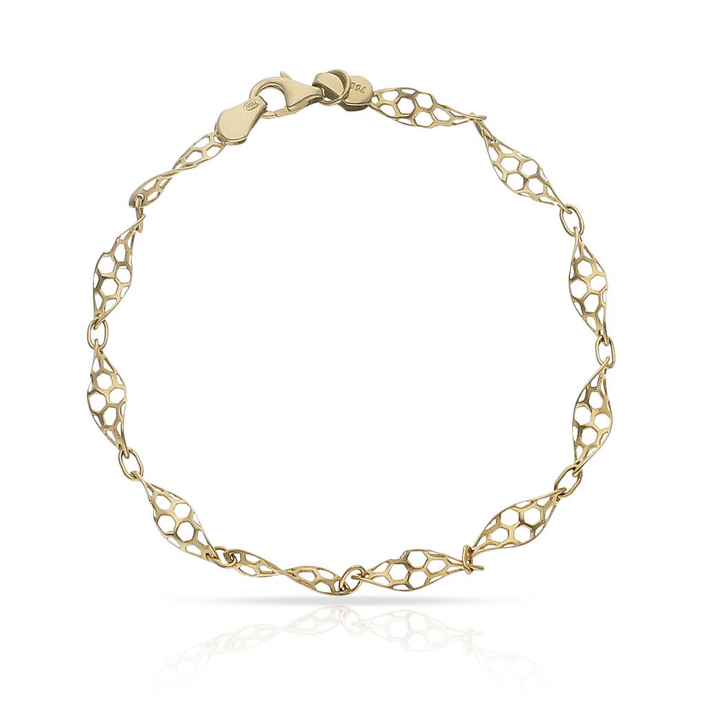 PULSERA ORO 18KL TROQUELADA - Peso: 3.15 gr 